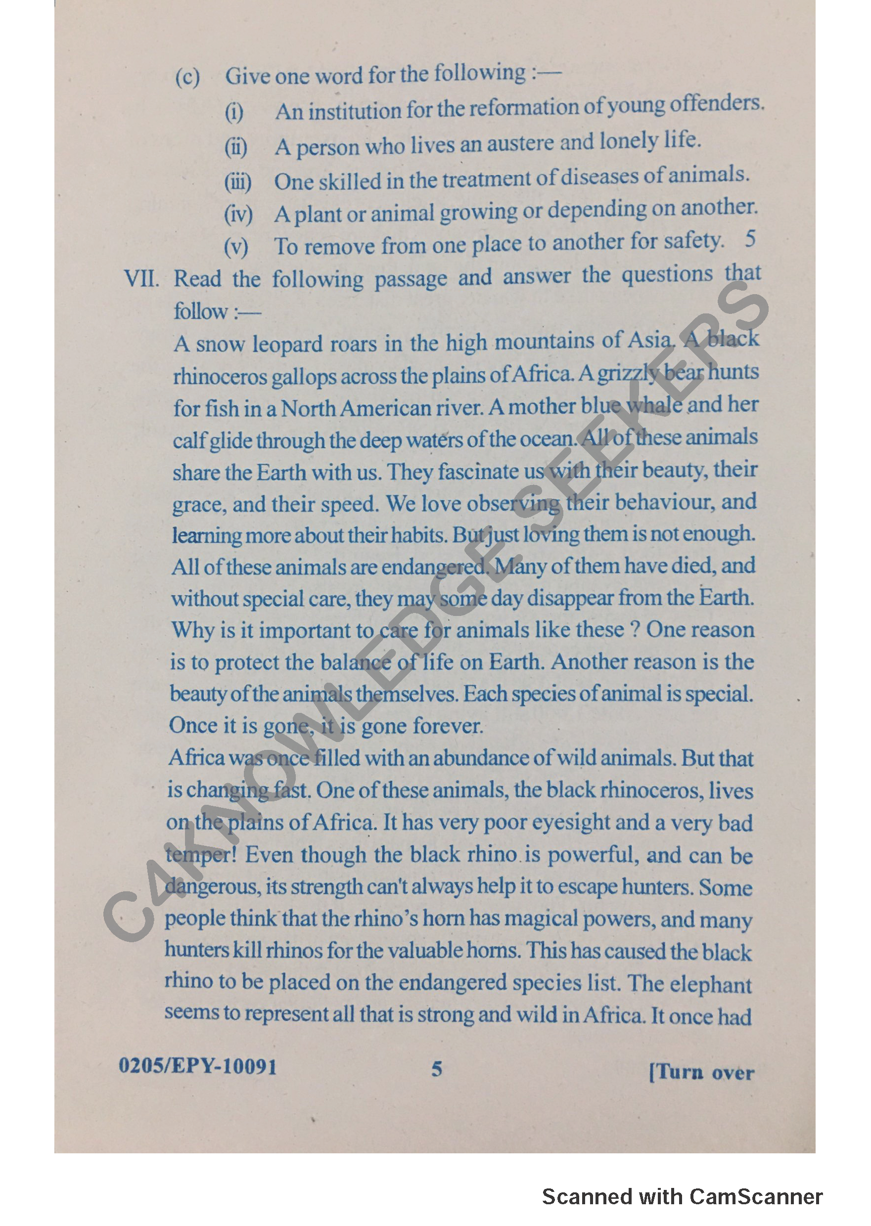 Question Paper 2018