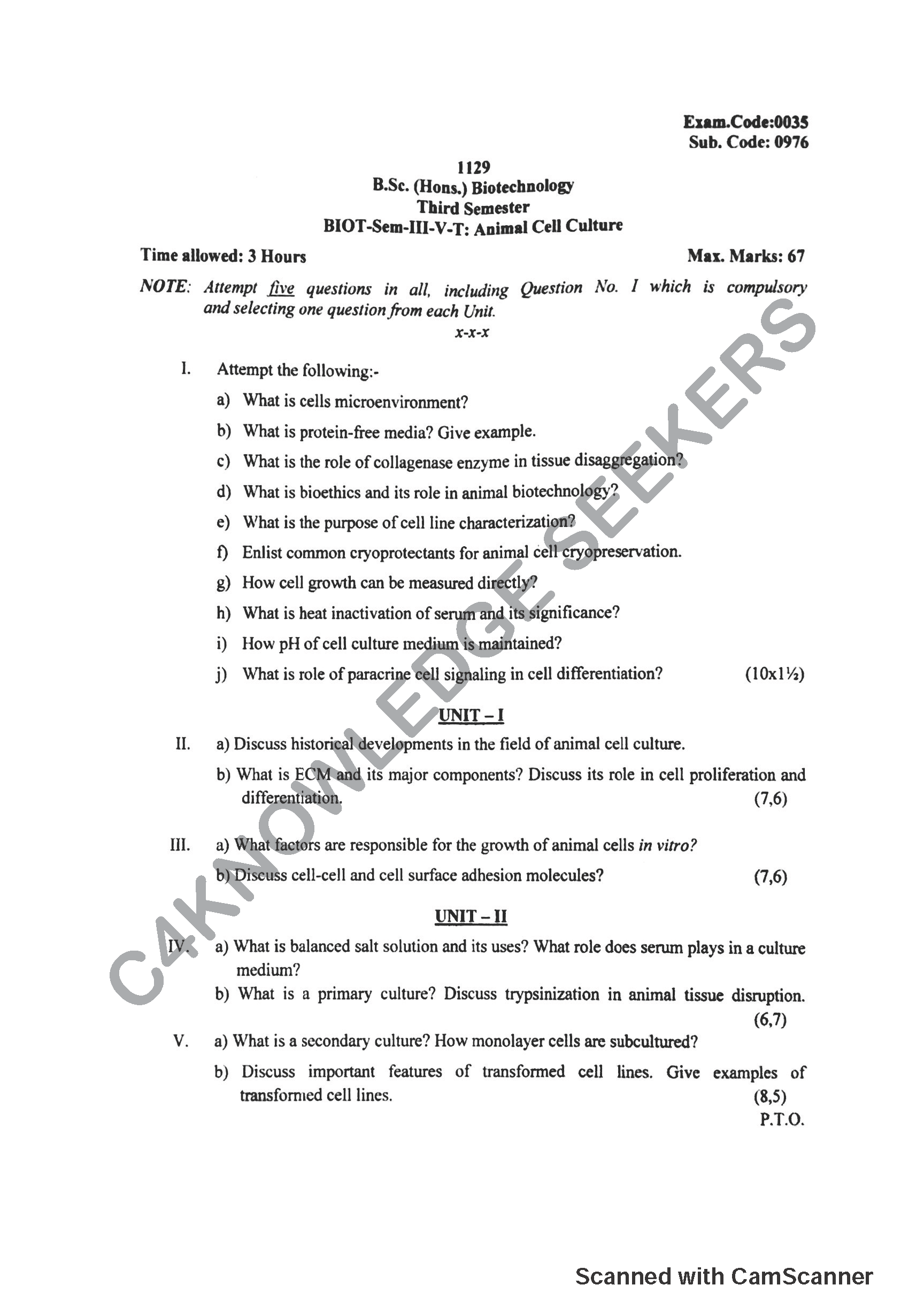 Question Paper 2019