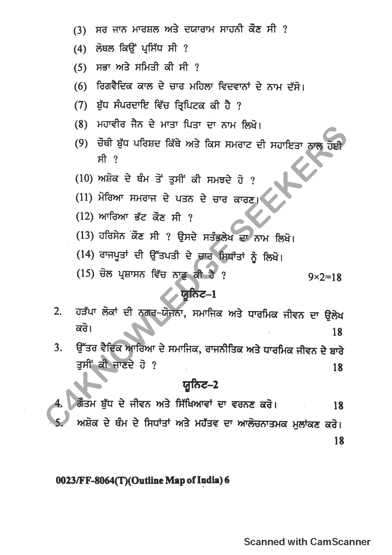 Question Paper 2019