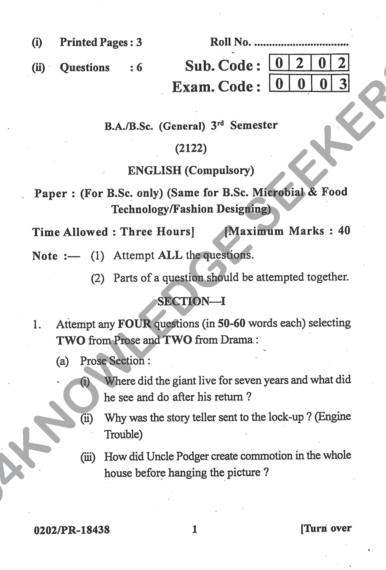 Question Paper 