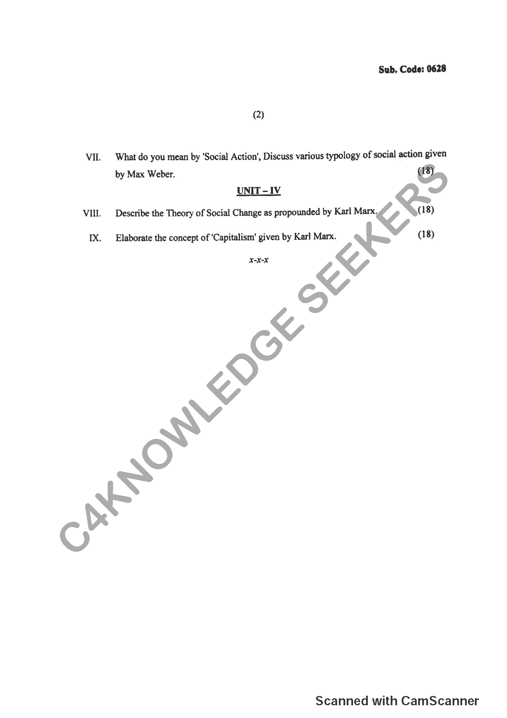 Question Paper 2019