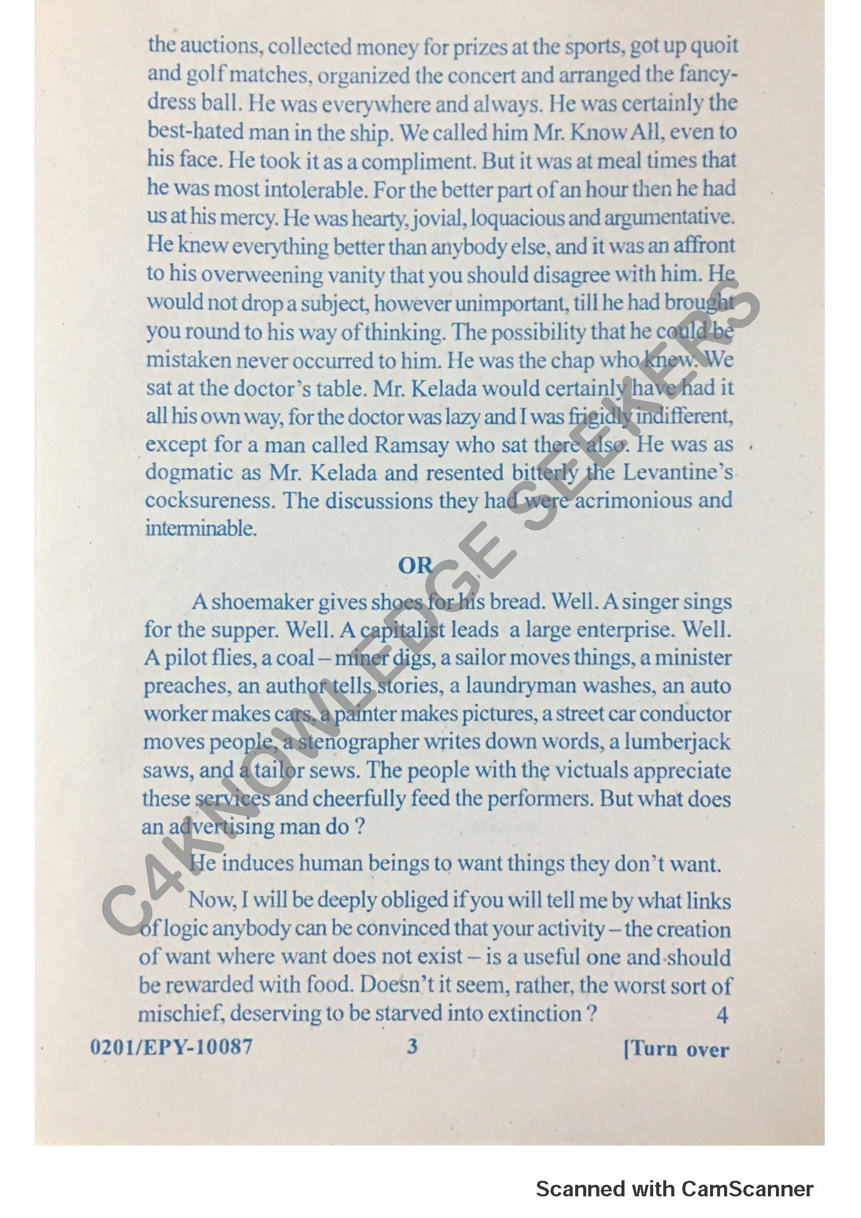 Question Paper 2018