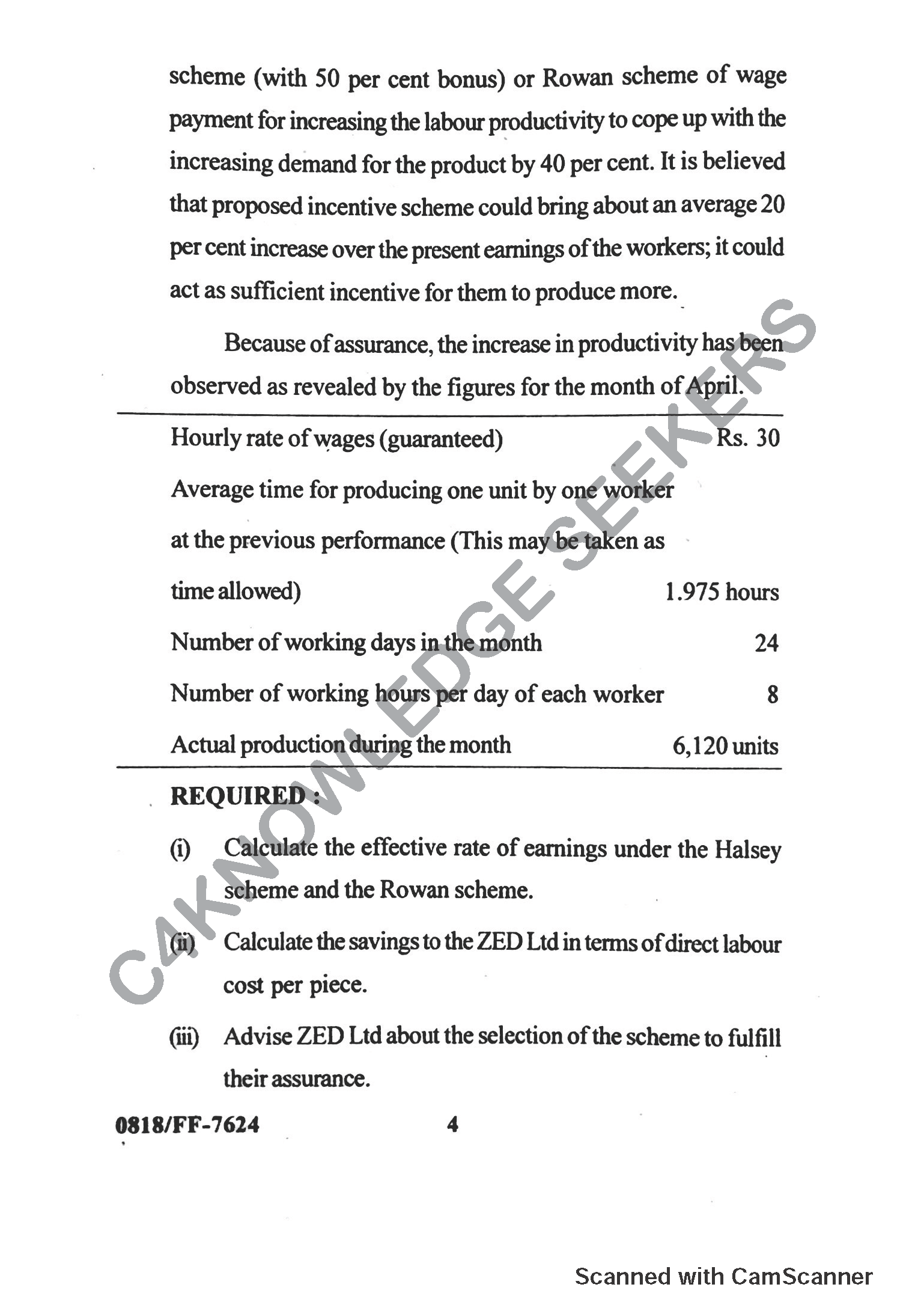 Question Paper 2019