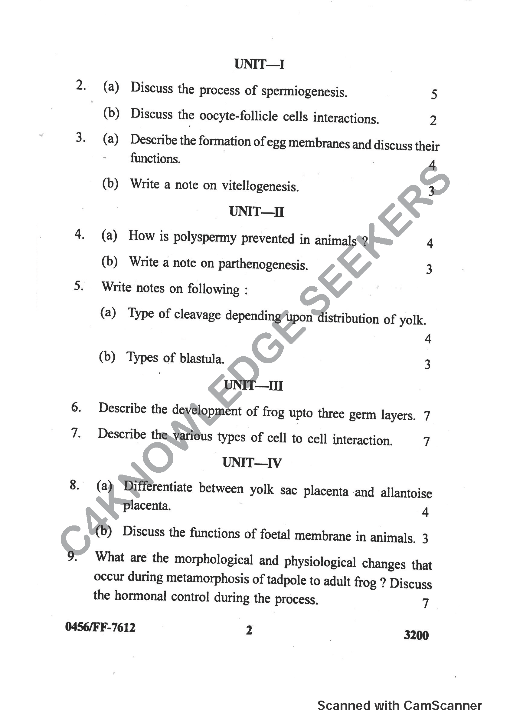 Question Paper 2019