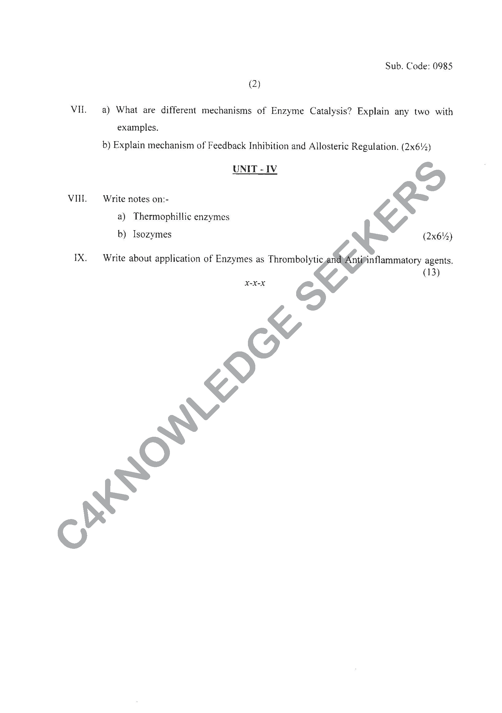 Question Paper 2021