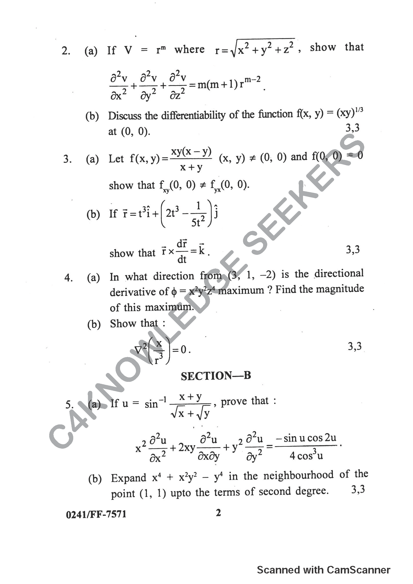 Question Paper 2019