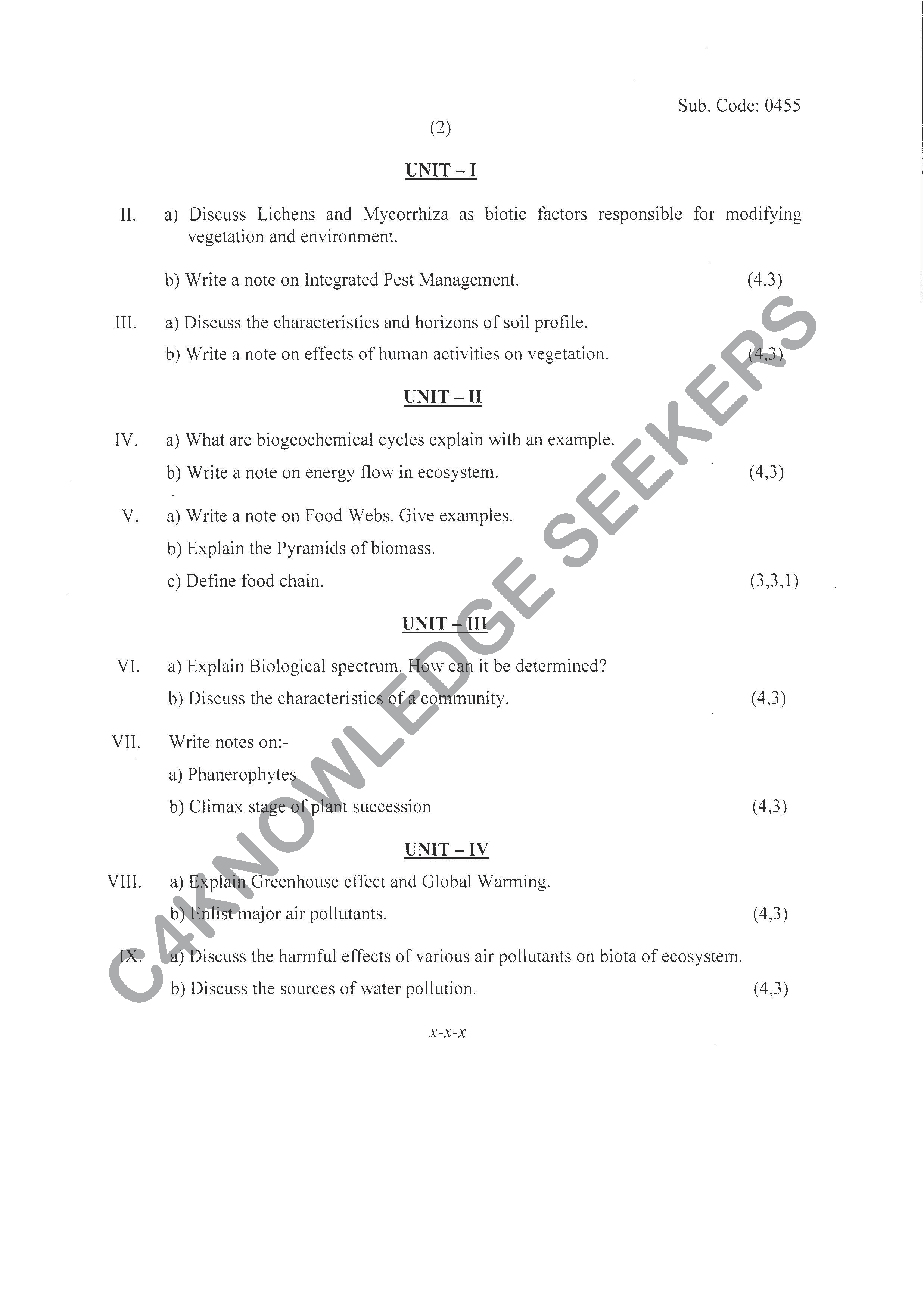 Question Paper 2020