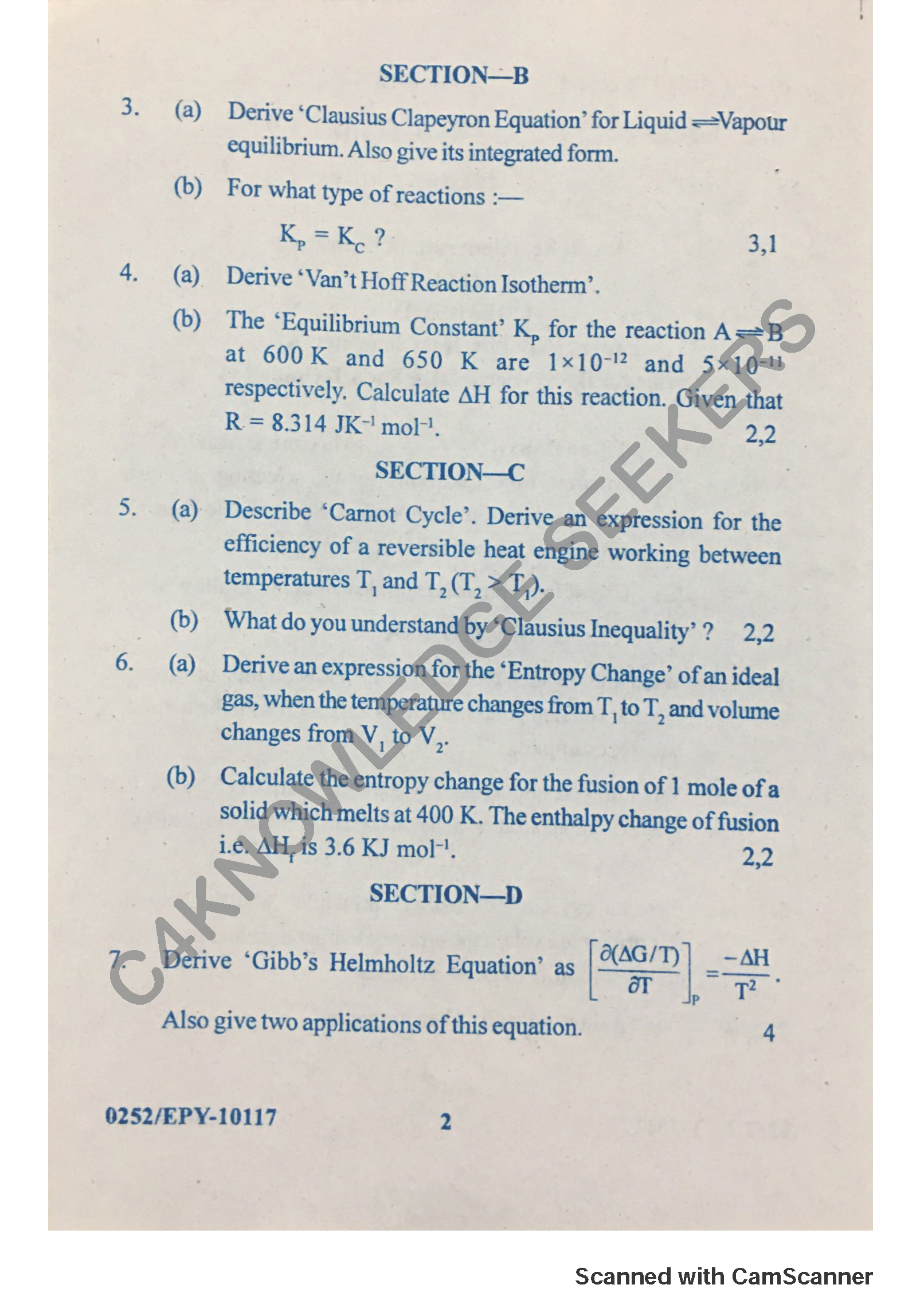 Question Paper 2018