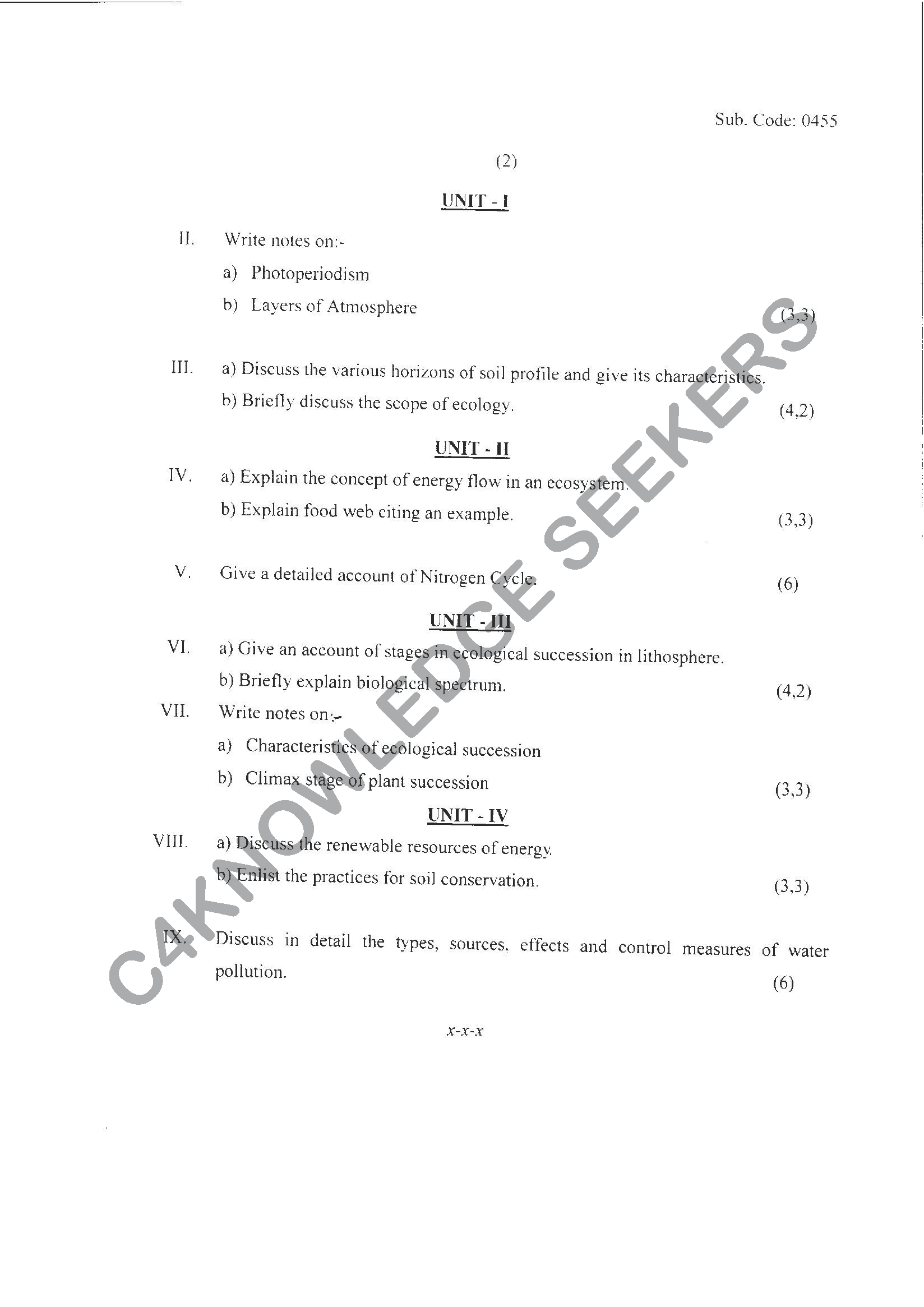 Question Paper 2021