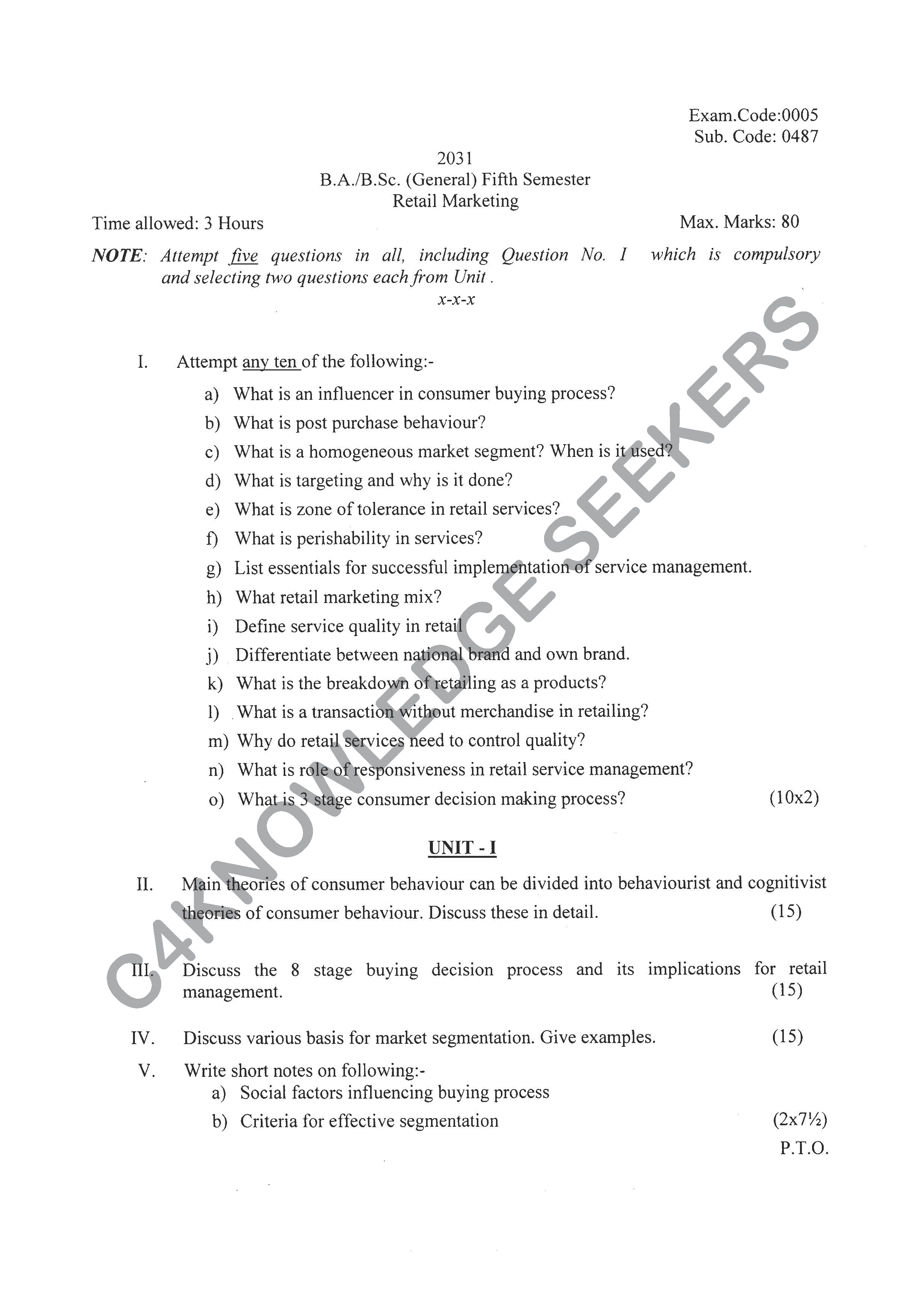 Question Paper 