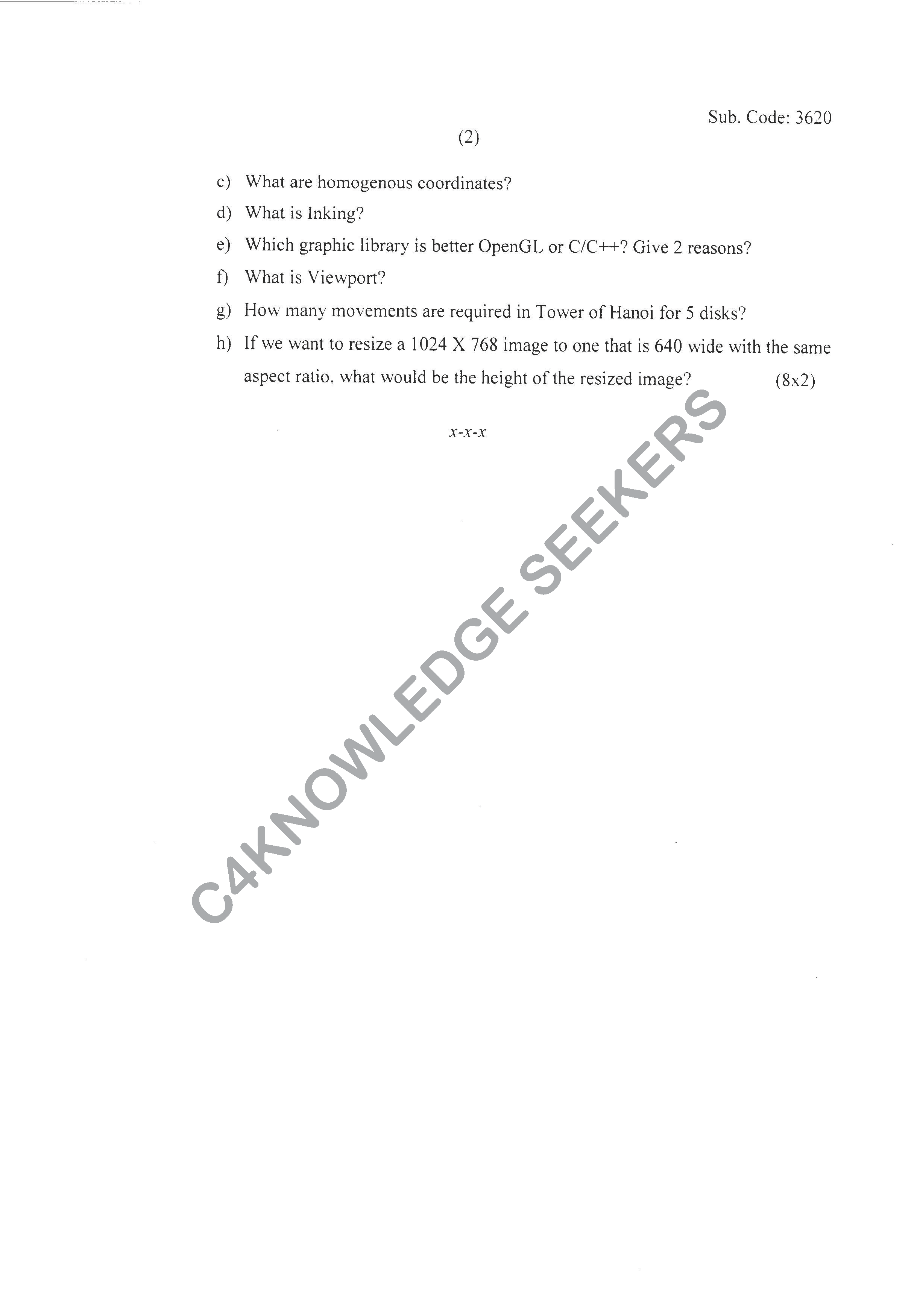 Question Paper 2020