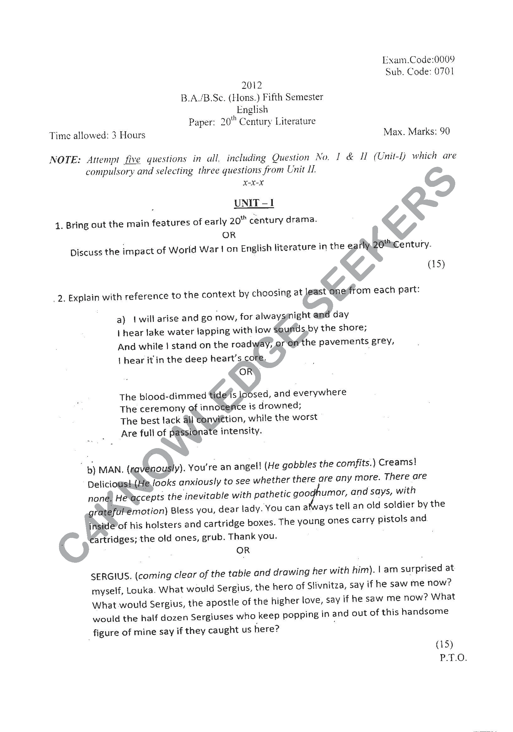 Question Paper 2021