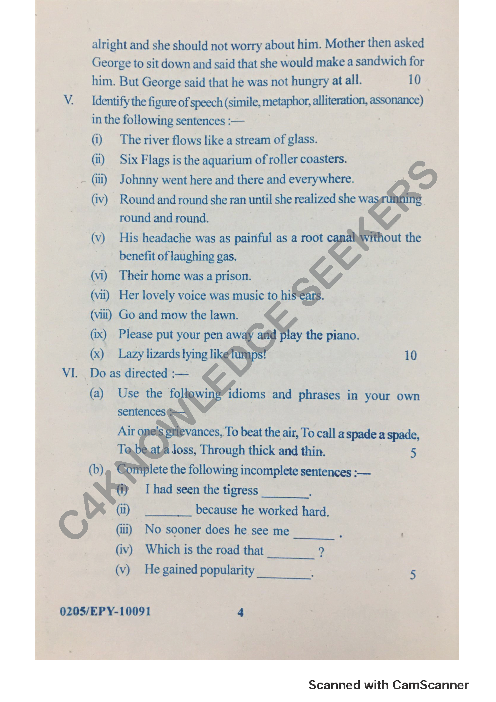 Question Paper 2018
