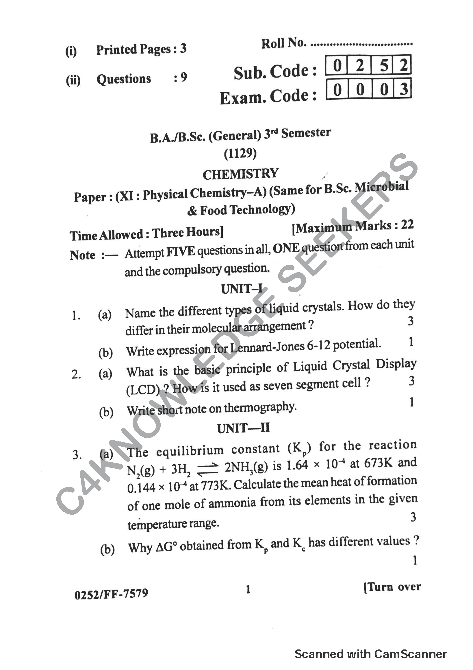 Question Paper 2019