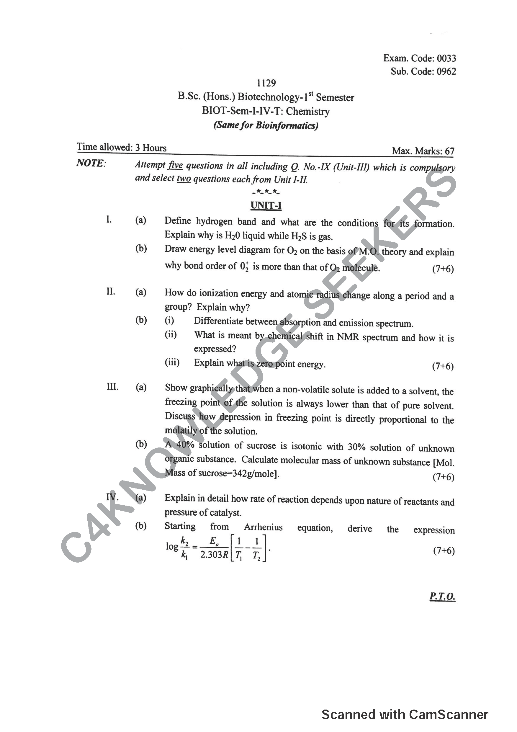 Question Paper 2019