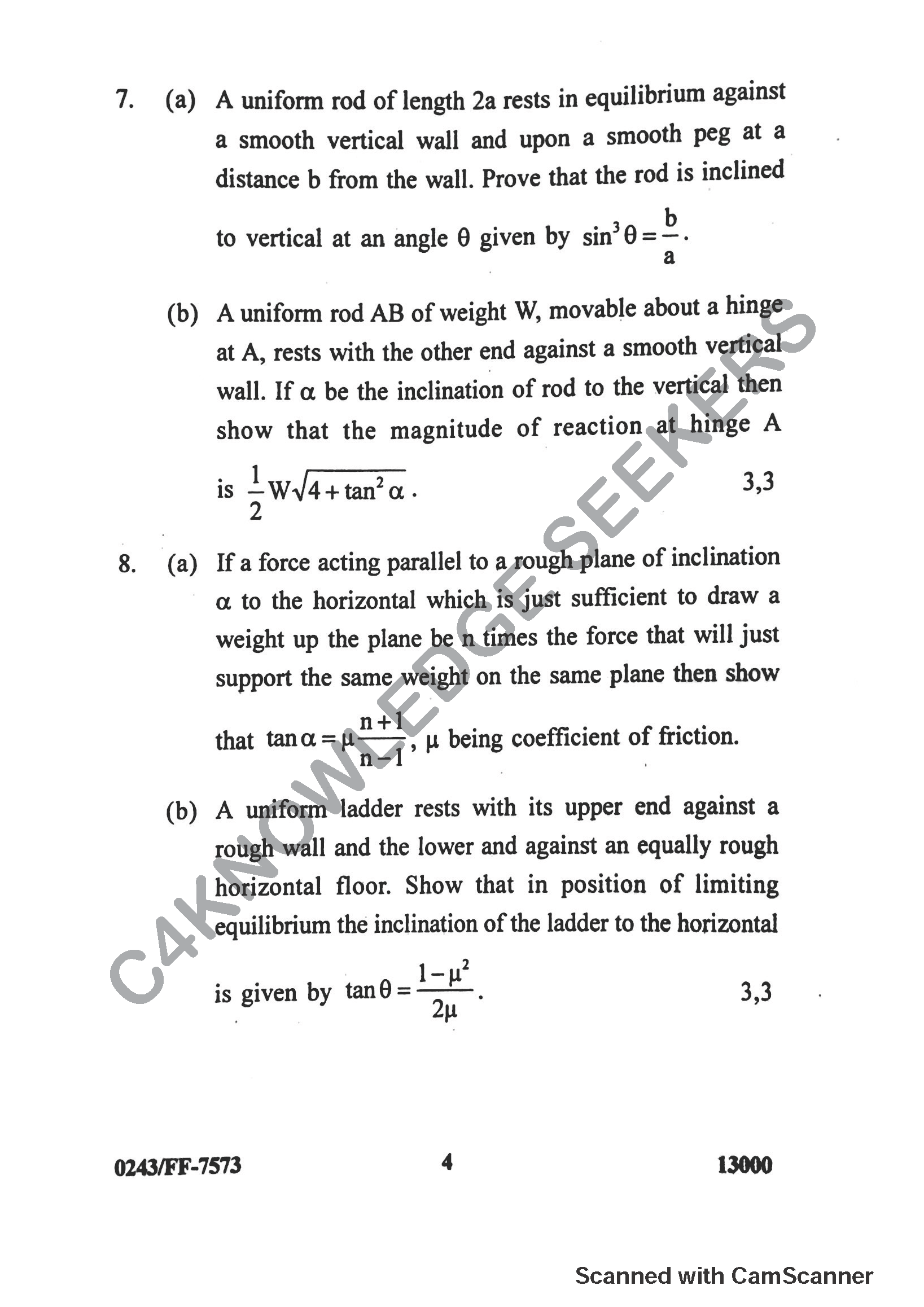 Question Paper 2019