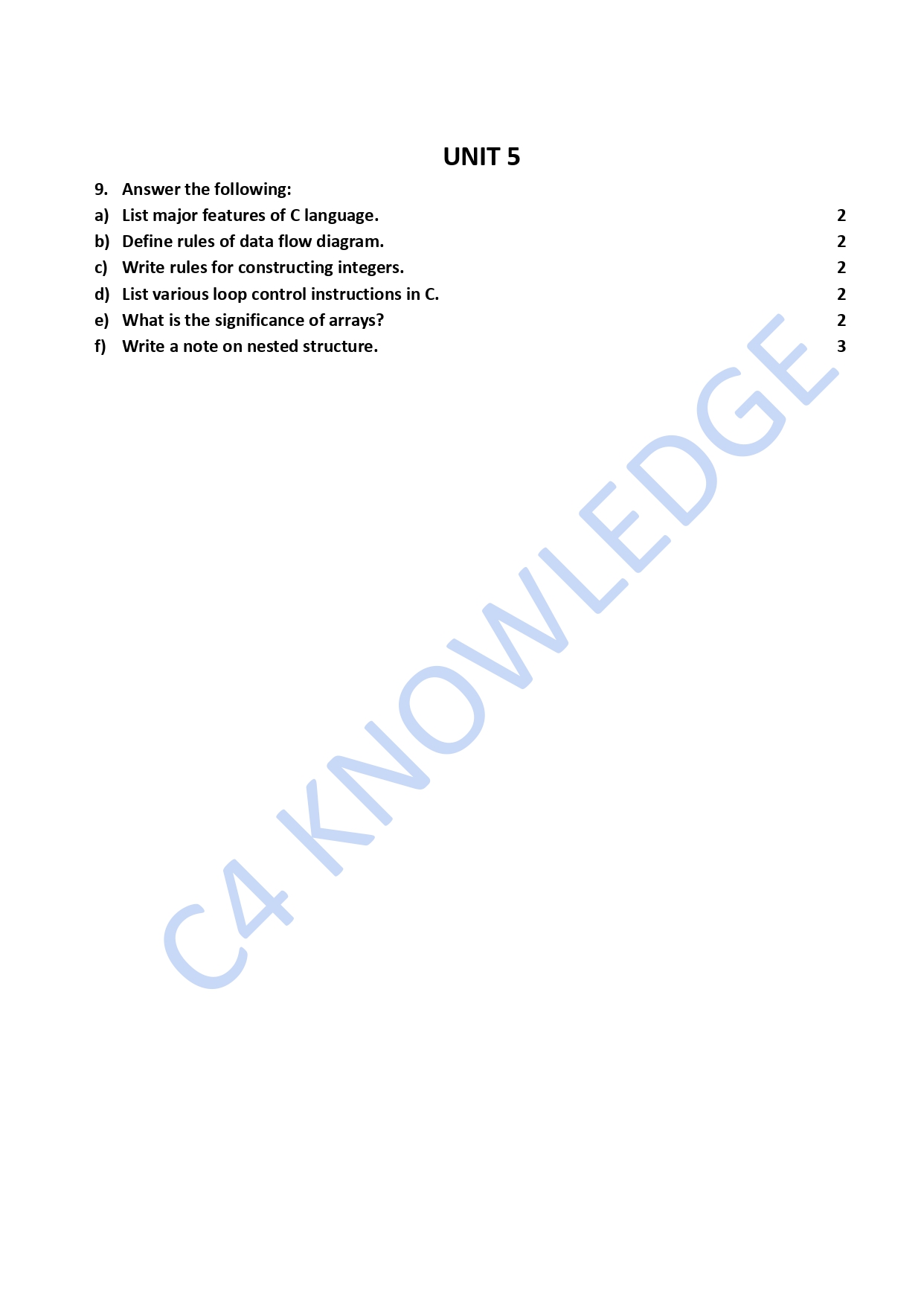 Question Paper 2020