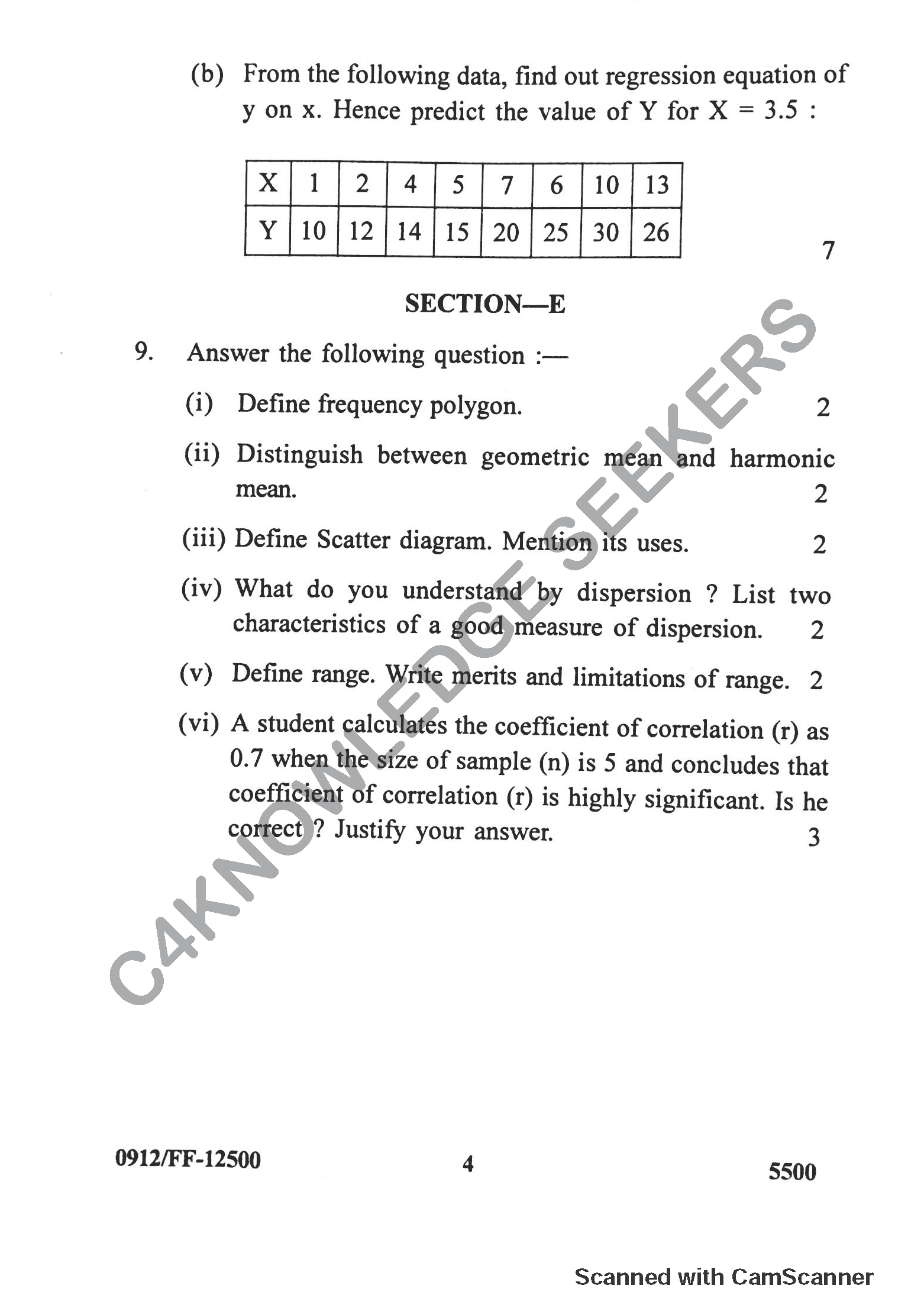 Question Paper 2019
