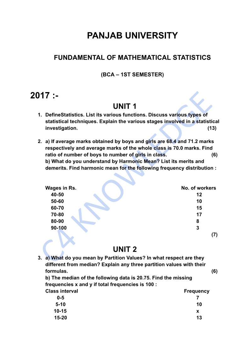 Question Paper 2017