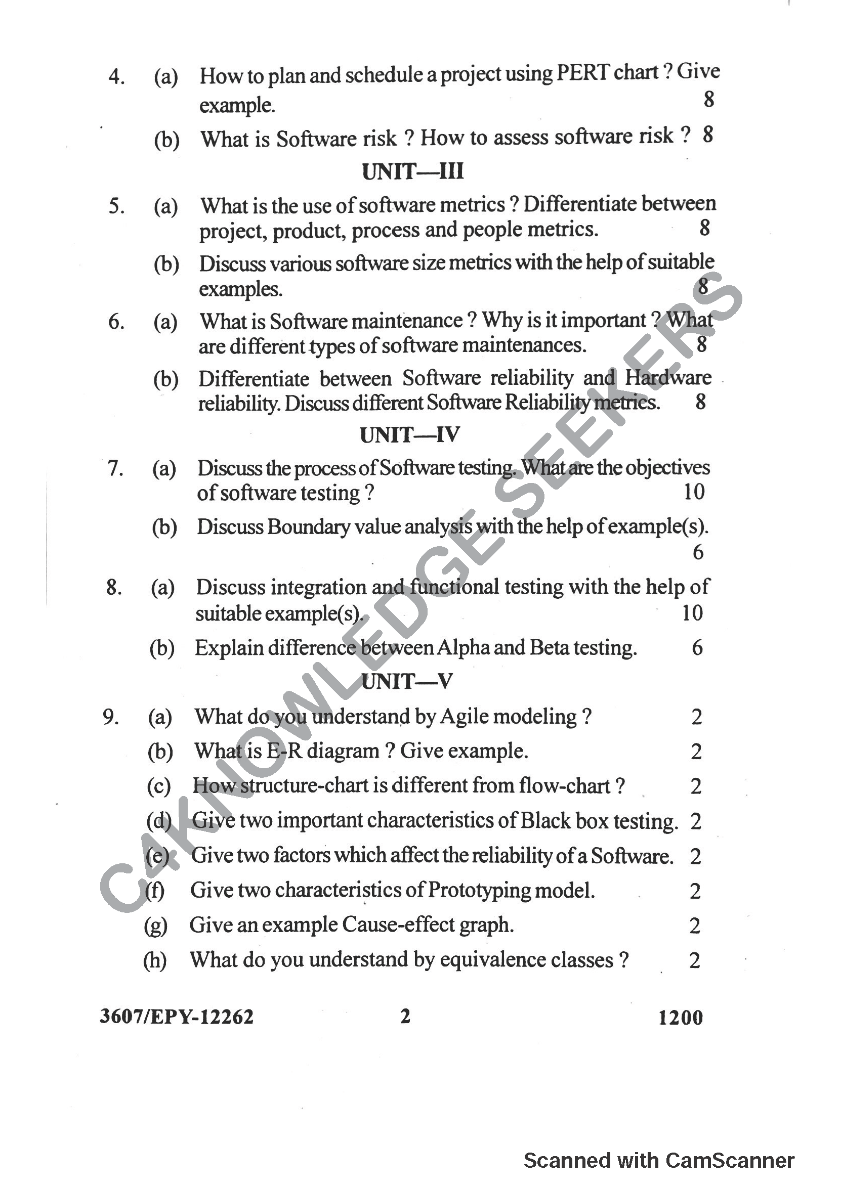 Question Paper 2018