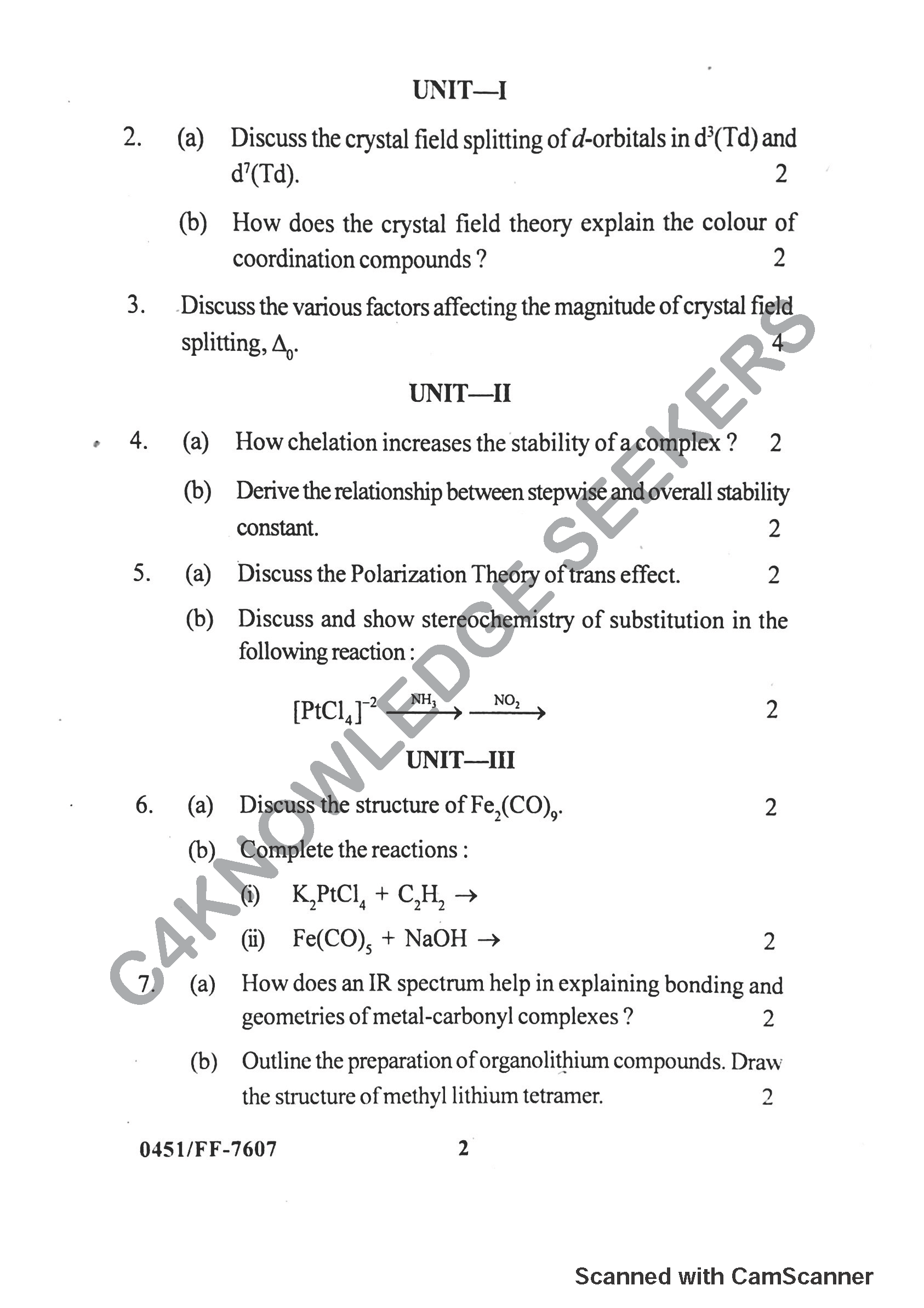 Question Paper 2019