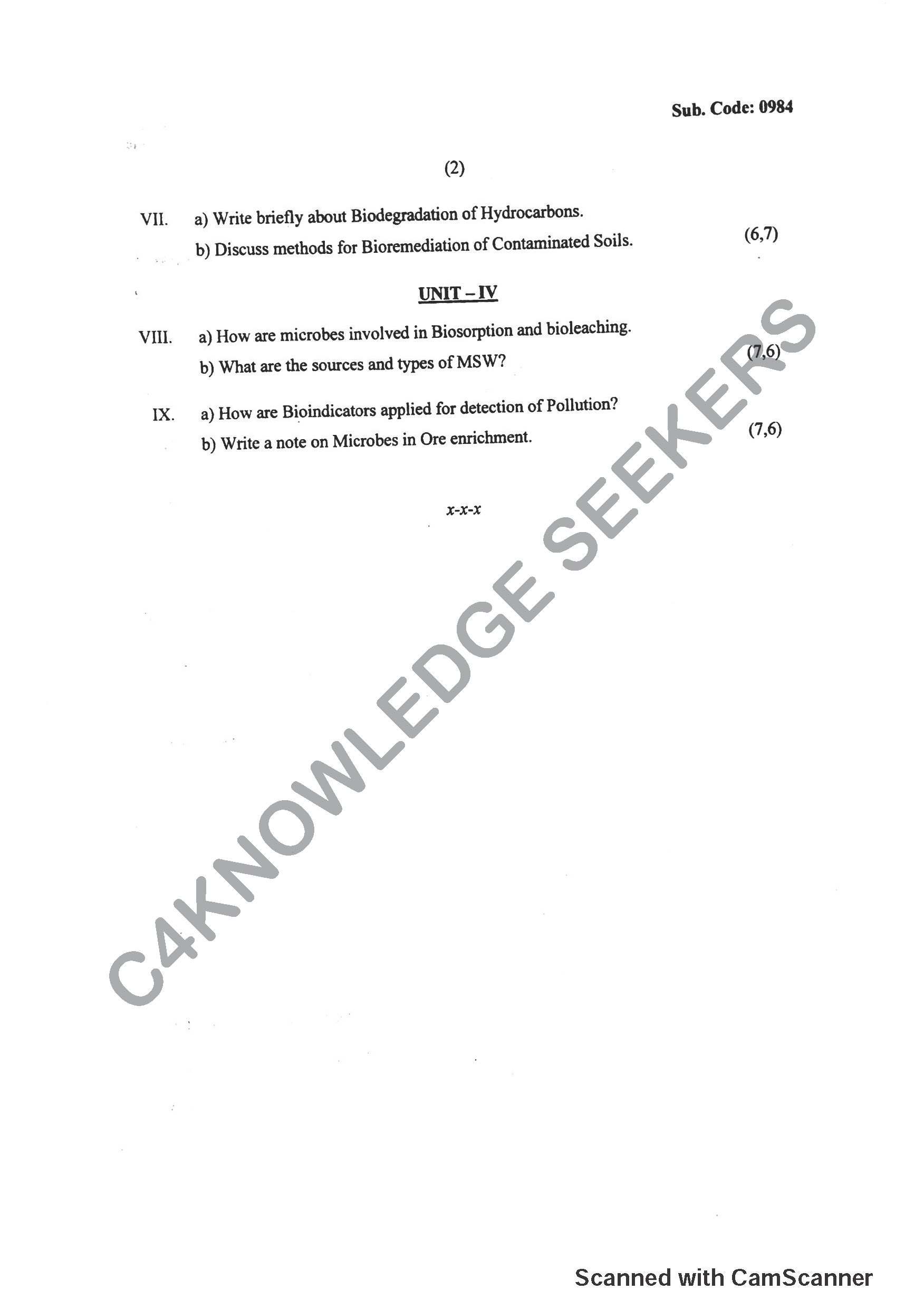 Question Paper 2018
