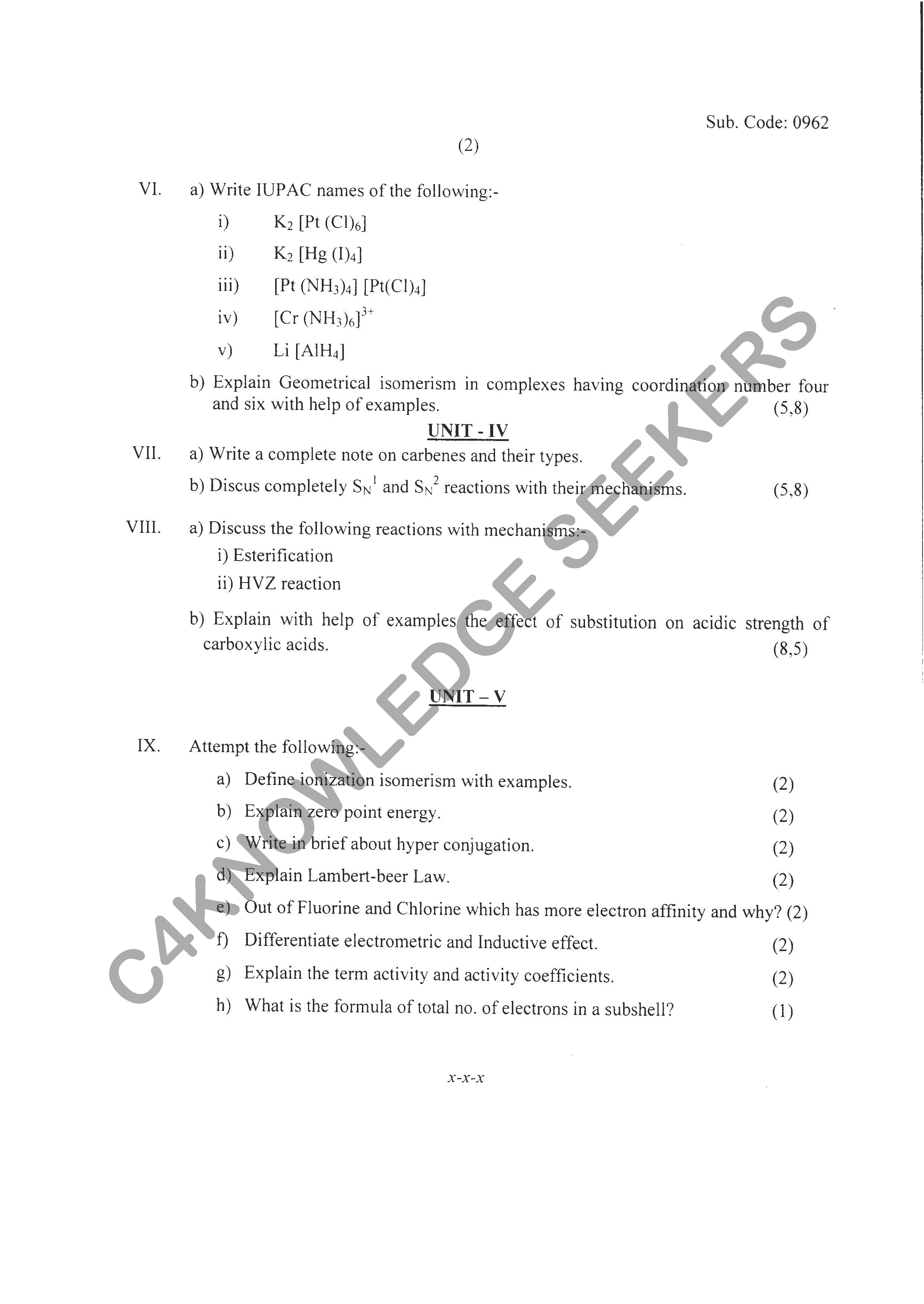 Question Paper 2020