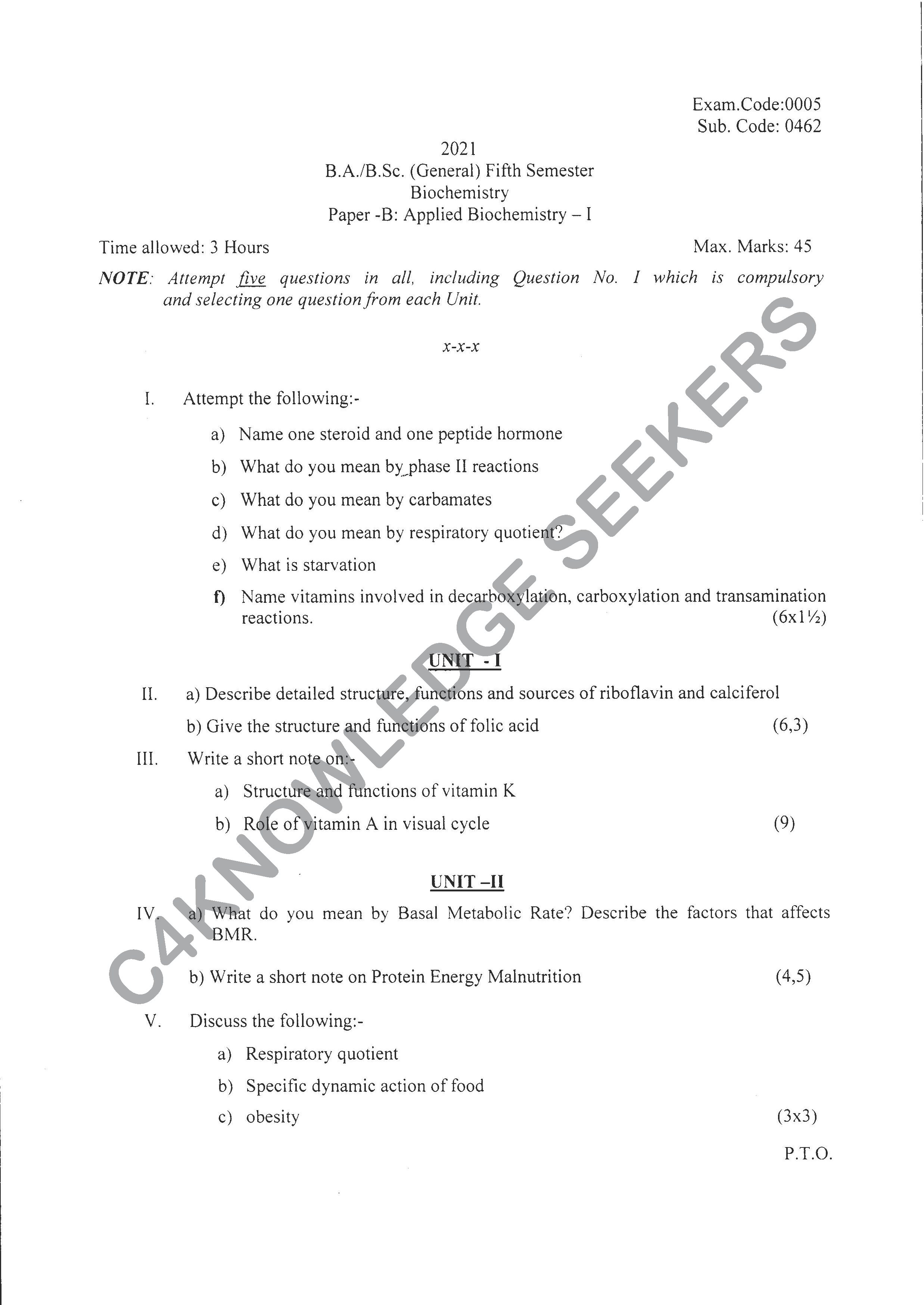 Question Paper 2020