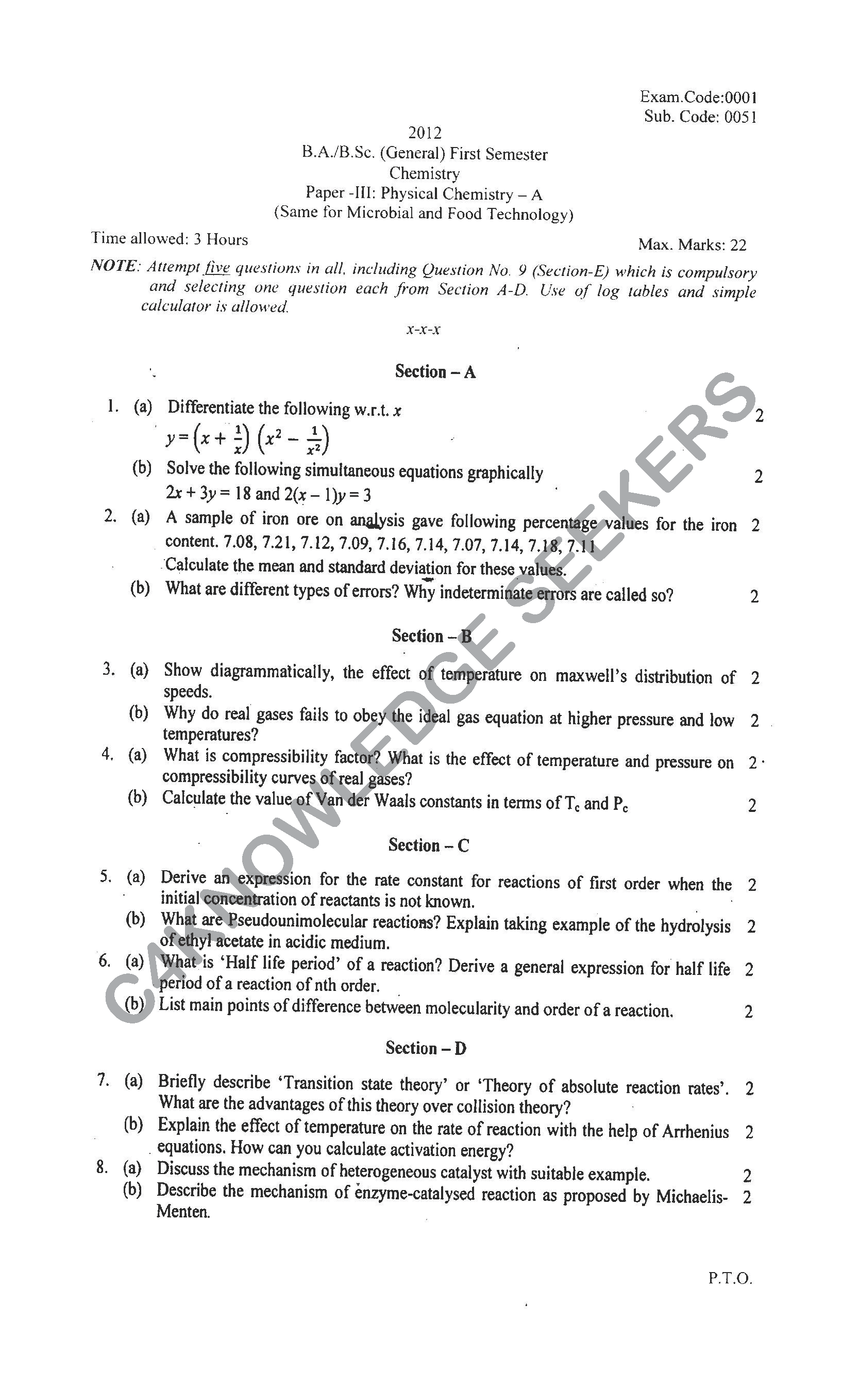 Question Paper 2021