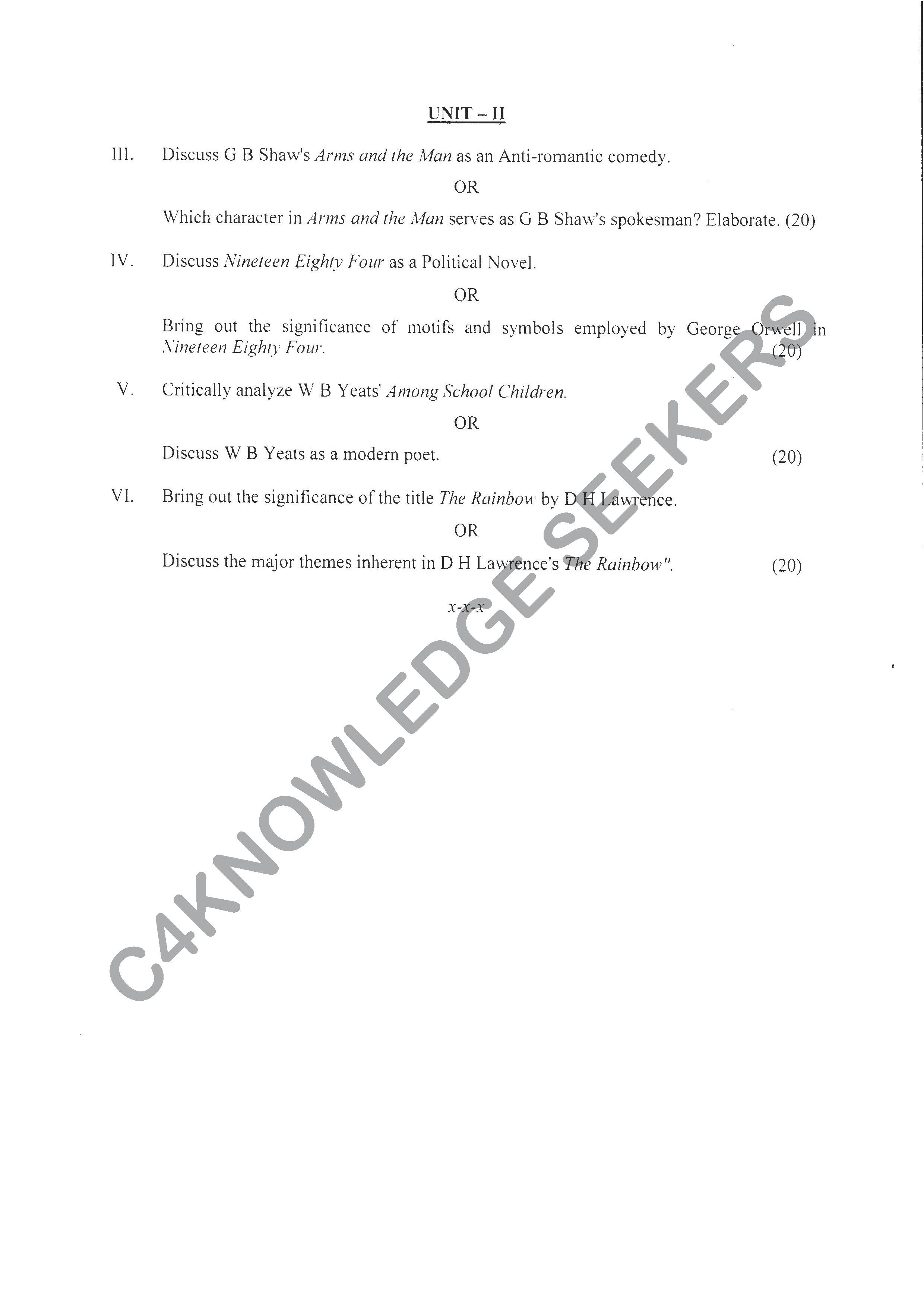 Question Paper 2020