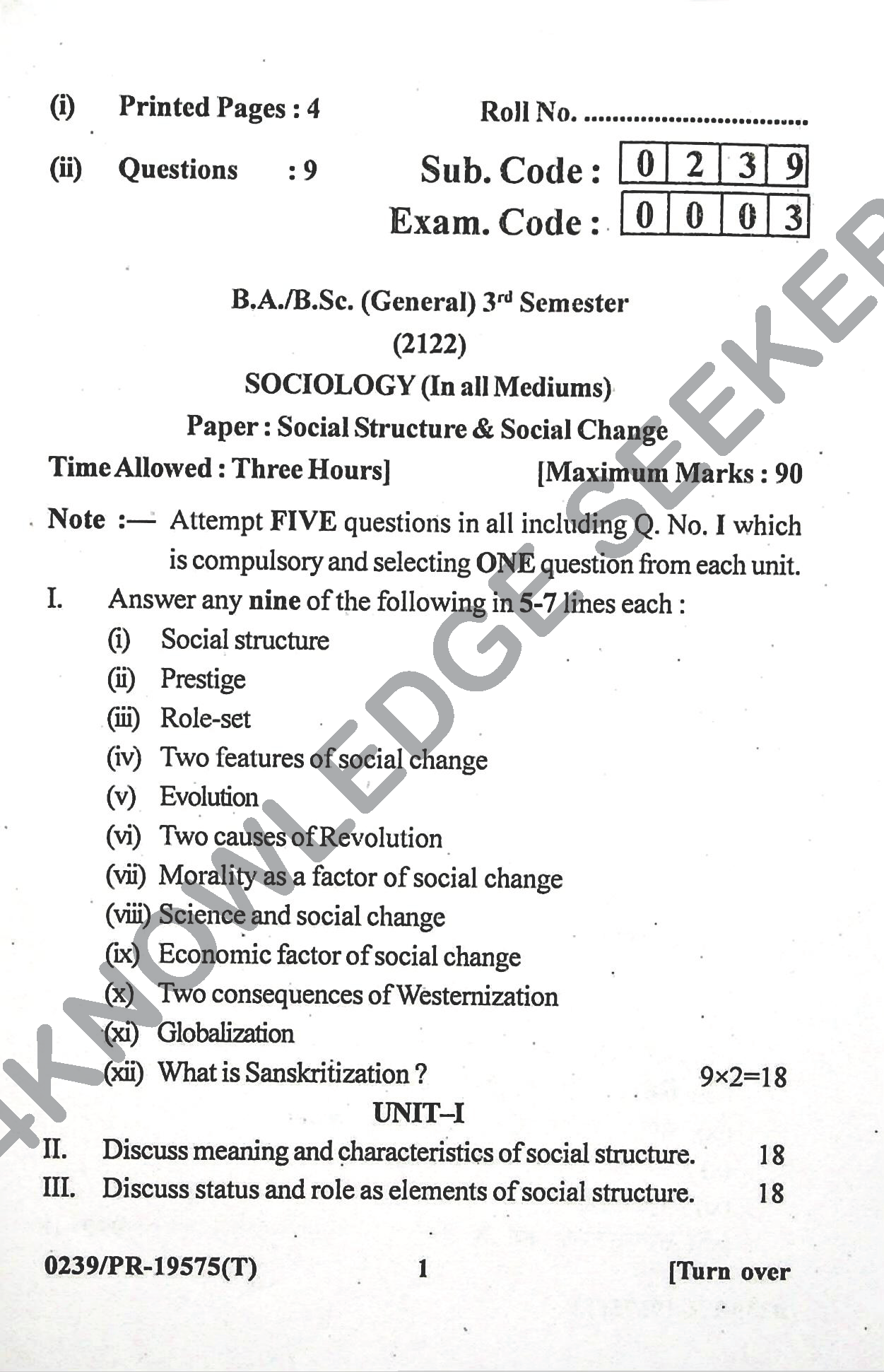 Question Paper 