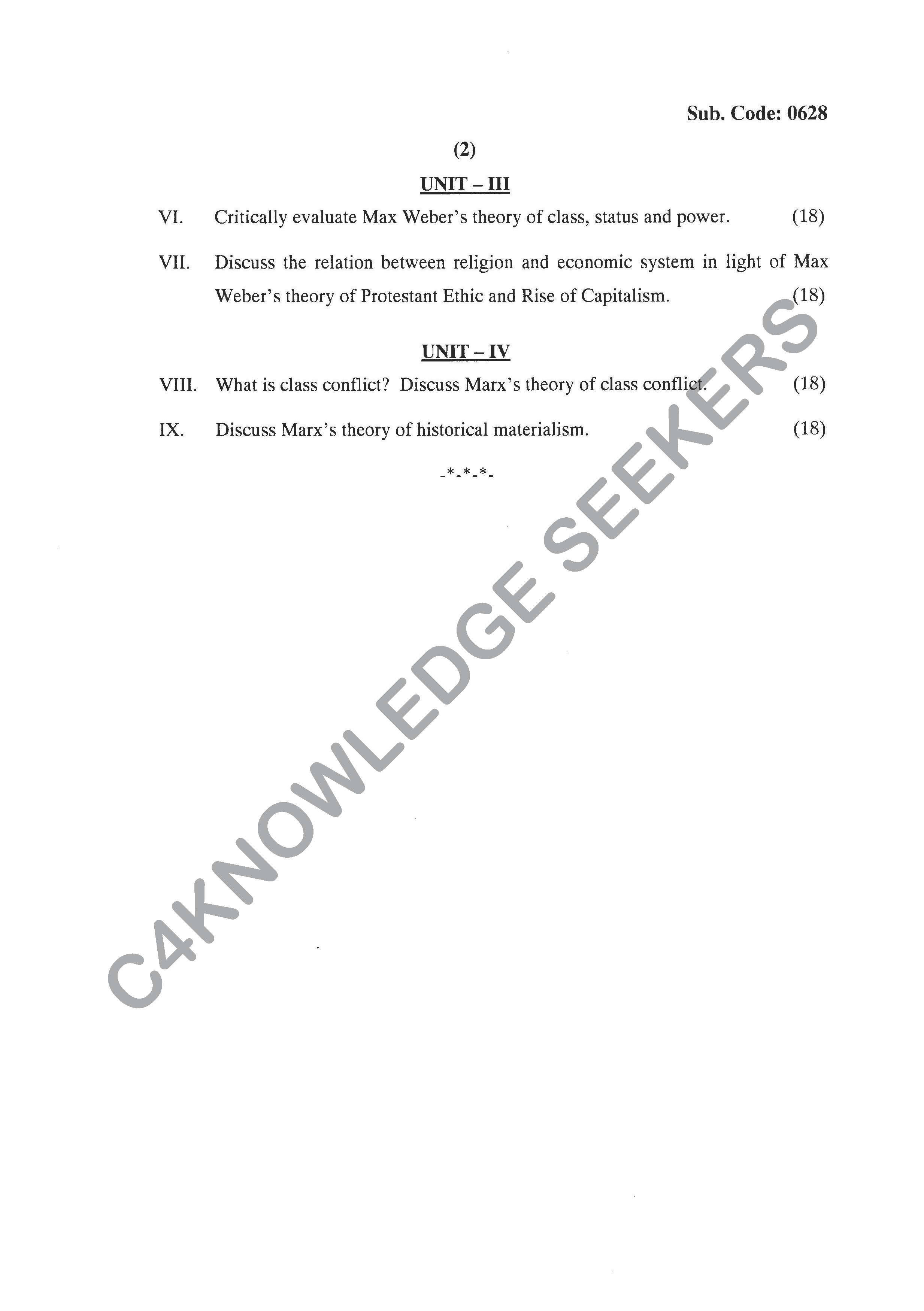 Question Paper 2020