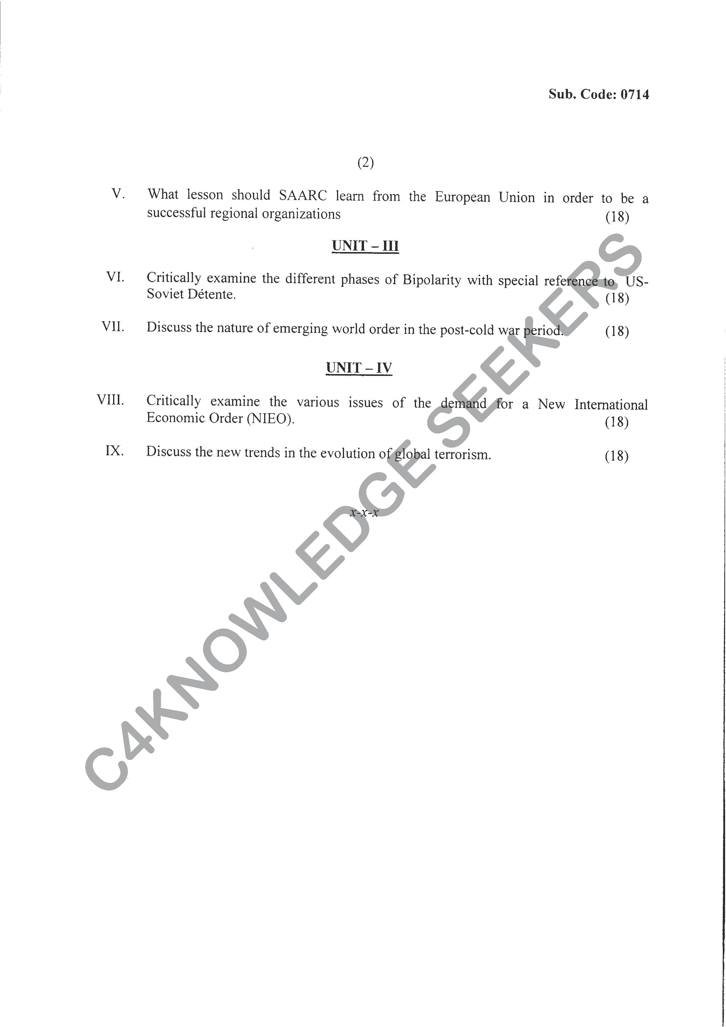 Question Paper 2020