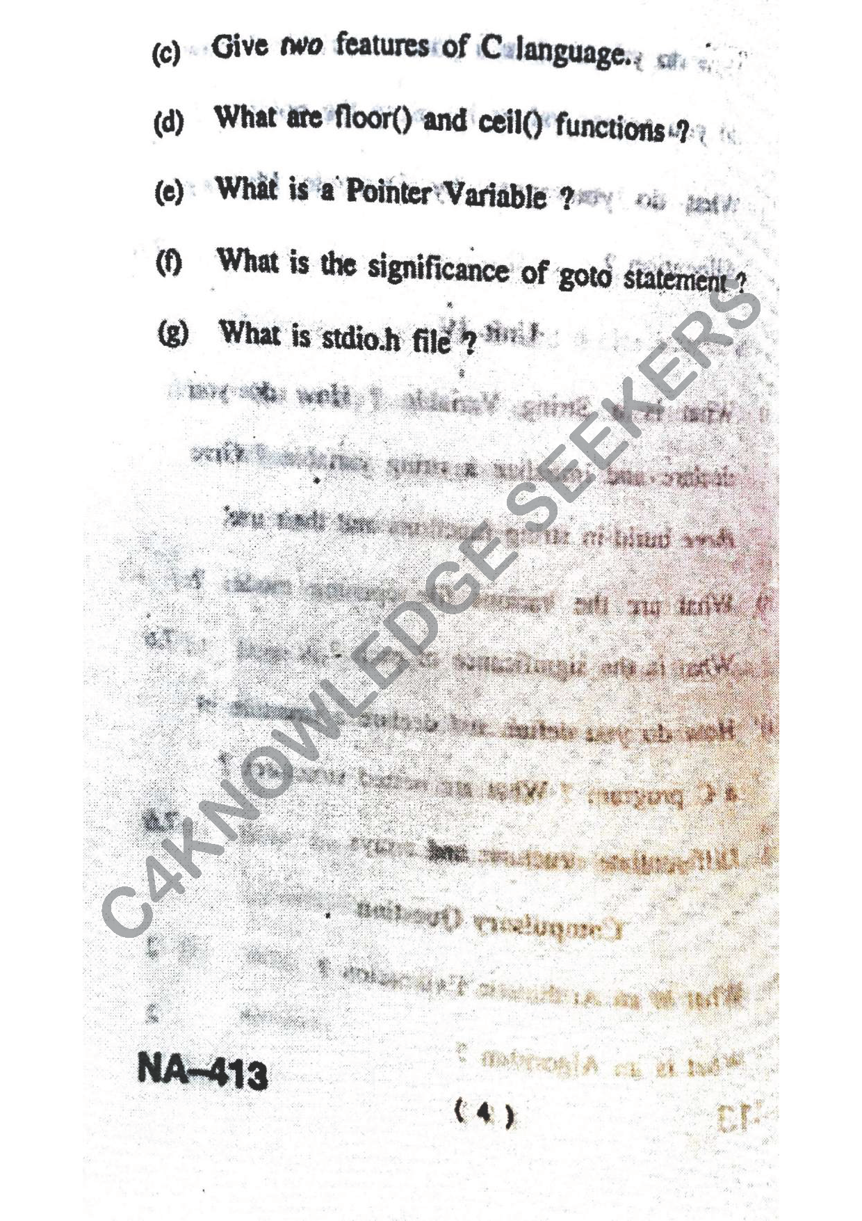Question Paper 2017