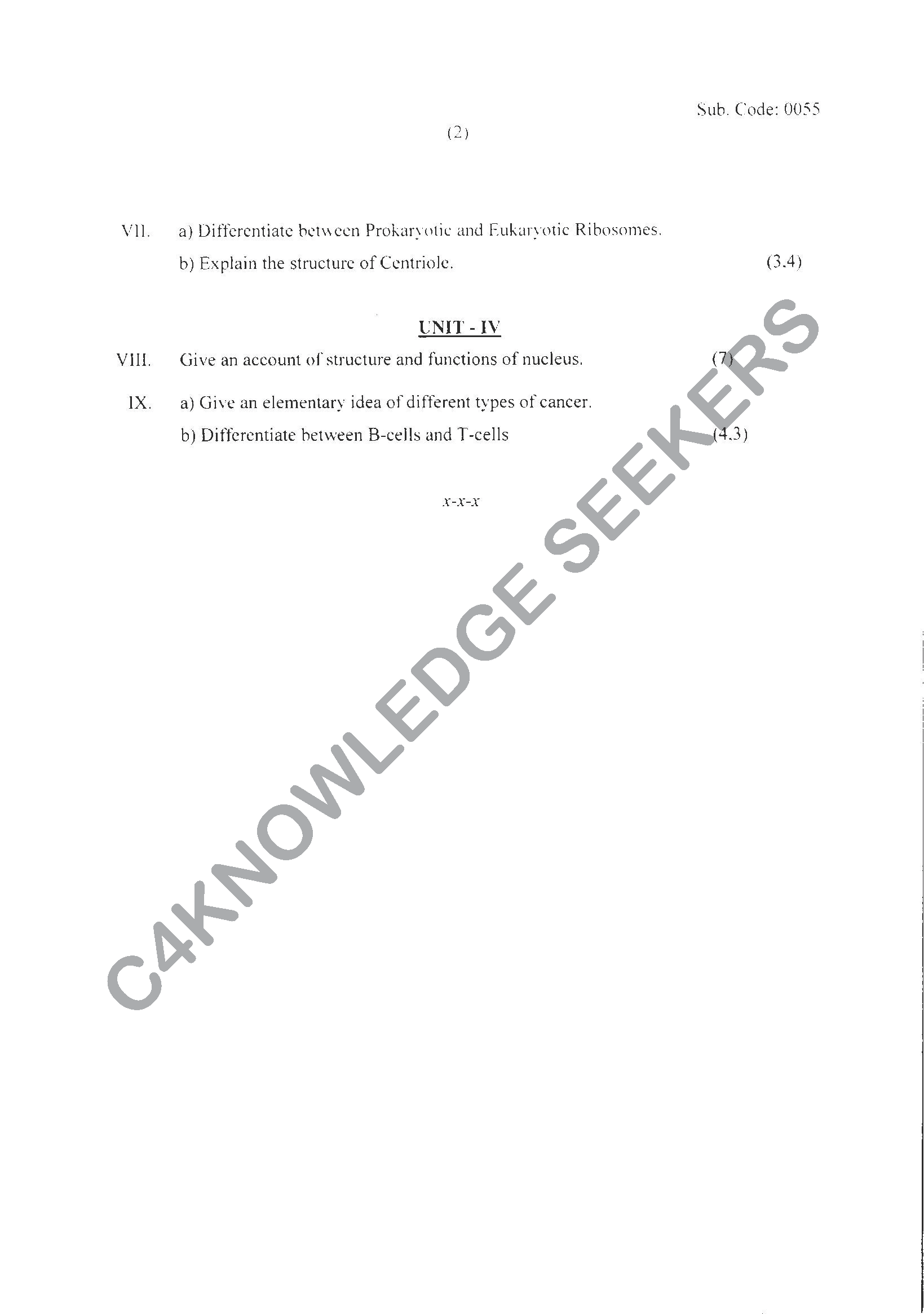Question Paper 2021