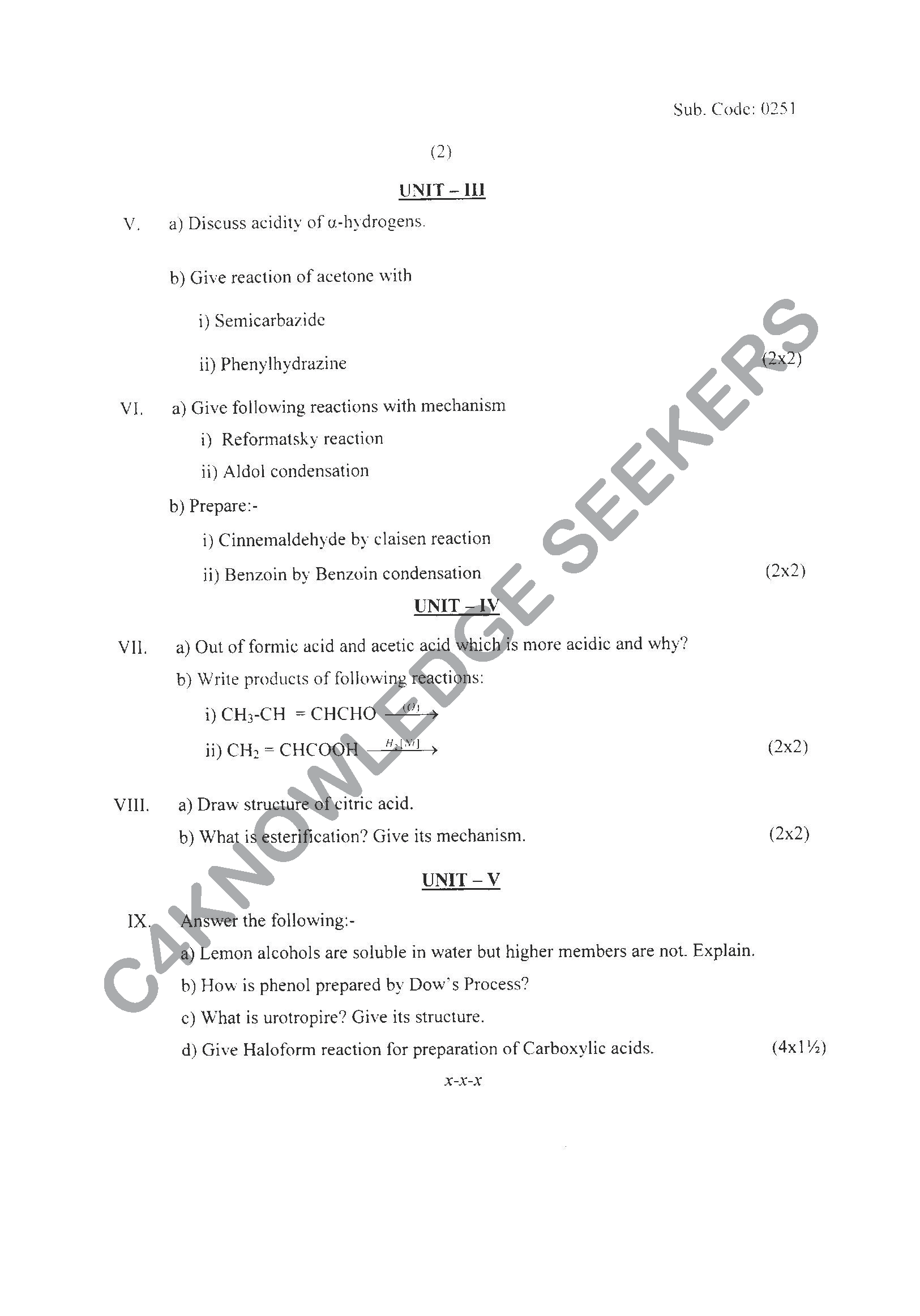 Question Paper 2021