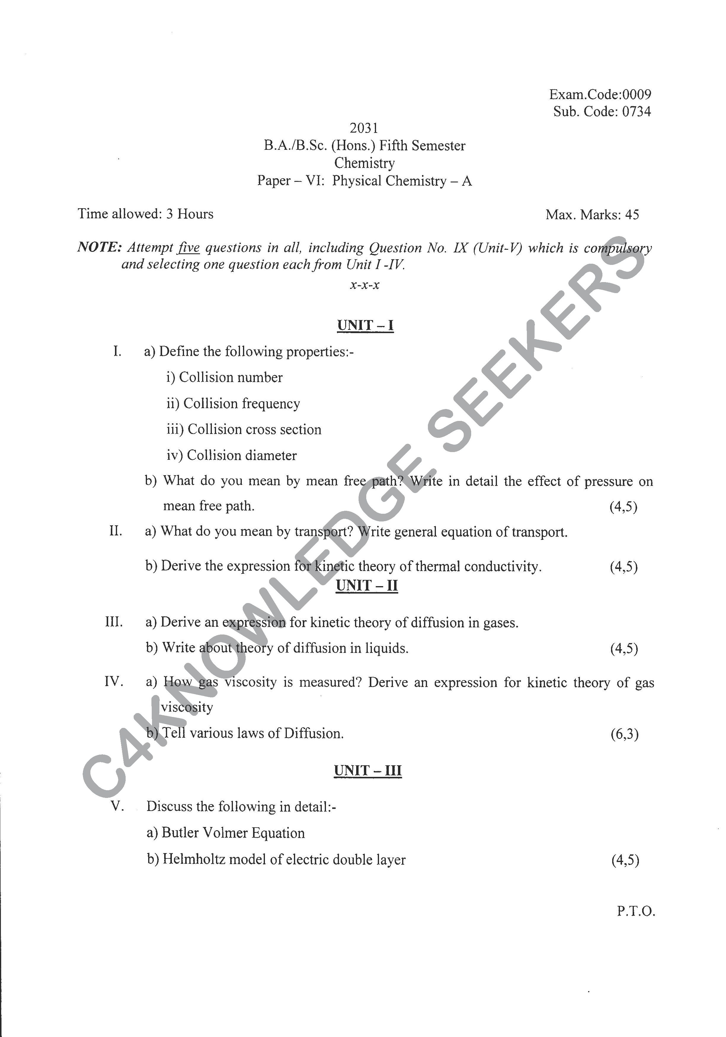 Question Paper 2020