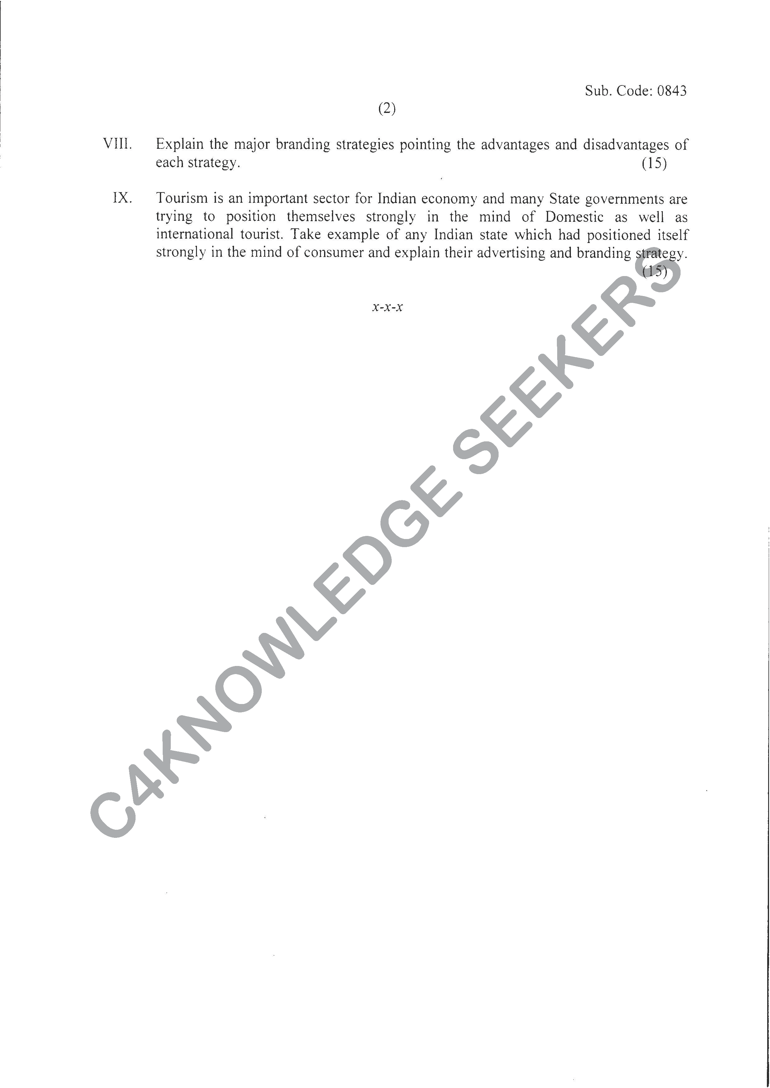 Question Paper 2020